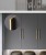 Möbelgriff Anta – schlichter Frontmontage-Griff in Schwarz und gebürstetem Gold, Größen 96, 128, 192, 320, 576 und 960 mm. Modern für Küchenmöbel, Kommoden, Schränke und Bäder – egriffe.at