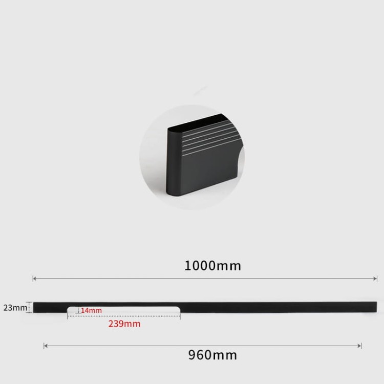 Möbelgriff Vista – moderner minimalistischer Griff in Schwarz, Champagnergold und Aschgrau. Größen 96–960 mm, für Küchen- und Badmöbel, Schränke, Schubladen und Kommoden – egriffe.at