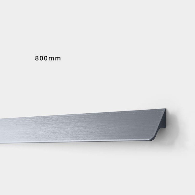 Möbelgriff Fargo – Kantengriff in gebürstetem Gold, gebürstetem Schwarz und gebürstetem Grau. Größen 96, 128, 192, 320 und 800 mm, im Loft-, Modern-, Skandi- und Industrial-Stil – egriffe.at