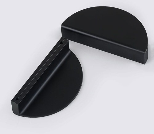 Uchwyt meblowy Gozo półokrągły dekoracyjny złoty / szampański / czarny 78 mm/ 95 mm – sklep euchwyty.pl