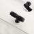 Uchwyt meblowy Montana czarny / złoty – radełkowany T-Bar industrialny 128 mm / 160 mm – sklep euchwyty.pl