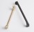 Długi czarny matowy uchwyt meblowy Beliz o rozstawie 320 mm w zestawie