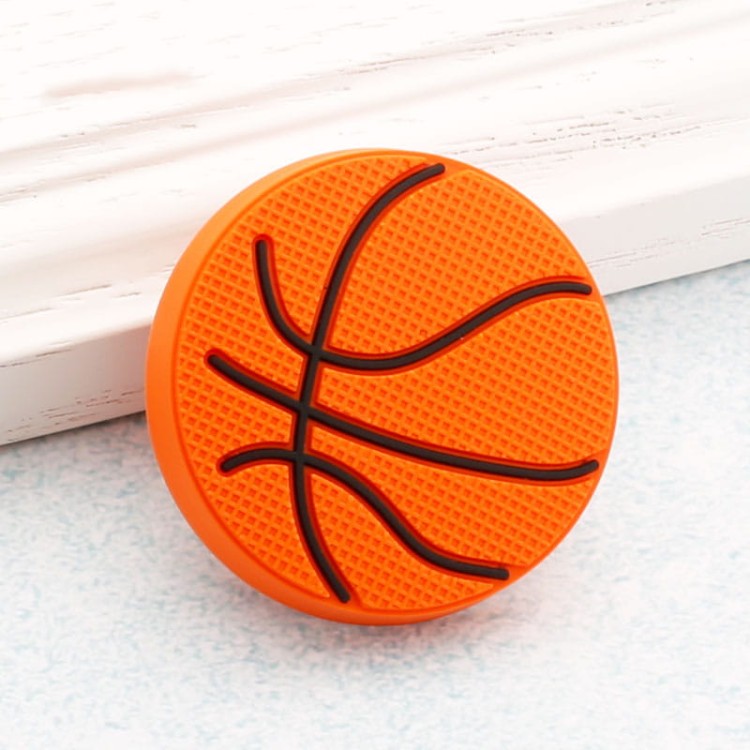 Uchwyt do mebli dziecięcych Basketball – pomarańczowa gałka w kształcie piłki do koszykówki do szafek i komód w pokoju dziecka, sklep euchwyty.pl