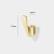 Wandhaken Alegre – moderne minimalistische Form aus robustem Material, einfache Montage. Ideal für Bad, Küche, Flur und Büro. Farben: Gold, Schwarz, gebürstetes Gold und Grau.