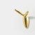 Moderner dekorativer Wandhaken Manzana mit künstlerischer Form. Ideal für Zuhause, Büro, Hotel oder Restaurant. Einfache Montage, Schrauben im Set. Farben: Gold und Perlgrau.