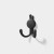 Wandhaken Rosa mit Doppelhaken und dekorativen diamantartigen Enden. Elegant, feuchtigkeitsbeständig, in vielen Gold-, Schwarz-, Silber- und Grautönen erhältlich – für Zuhause und gewerbliche Innenräume.