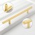 Möbelgriff Alma – schlichter zylindrischer T-Bar-Griff in Gold, Champagnergold oder Schwarz, passend für moderne und klassische Interieurs. Viele Größen für Kommoden, Schränke, Garderoben und Badmöbel.