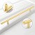 Möbelgriff Alma – schlichter zylindrischer T-Bar-Griff in Gold, Champagnergold oder Schwarz, passend für moderne und klassische Interieurs. Viele Größen für Kommoden, Schränke, Garderoben und Badmöbel.