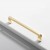 Möbelgriff Lina – universeller Griff in glänzendem Gold und Perlgrau, erhältlich in 128 und 192 mm. Standard-Lochabstand und mitgelieferte Schrauben sorgen für schnelle Montage an Schubladen, Fronten und Türen.