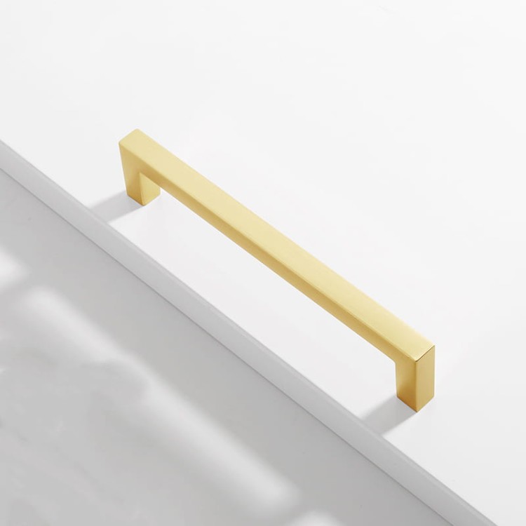 Möbelgriff Tinaja – moderner minimalistischer Griff als Knopf oder Leiste in 128 und 320 mm. Sieben trendige Farben von Weiß und Schwarz bis Gold und Grau. Ideal für Küche, Bad, Schränke und Kommoden.