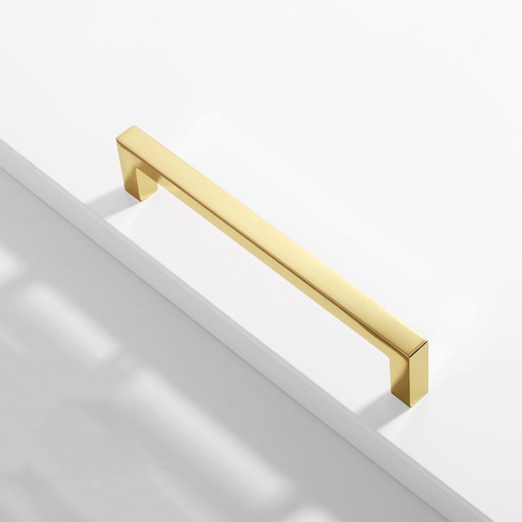 Möbelgriff Tinaja – moderner minimalistischer Griff als Knopf oder Leiste in 128 und 320 mm. Sieben trendige Farben von Weiß und Schwarz bis Gold und Grau. Ideal für Küche, Bad, Schränke und Kommoden.