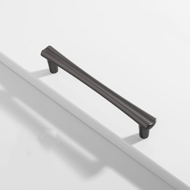 Möbelgriff Vegas – eleganter T-Bar-Griff 128 mm in gebürstetem Gold, Perlgrau und gebürstetem Aluminium. Ideal für moderne Küchen, Bäder, Schränke, Schubladen und Kommoden.