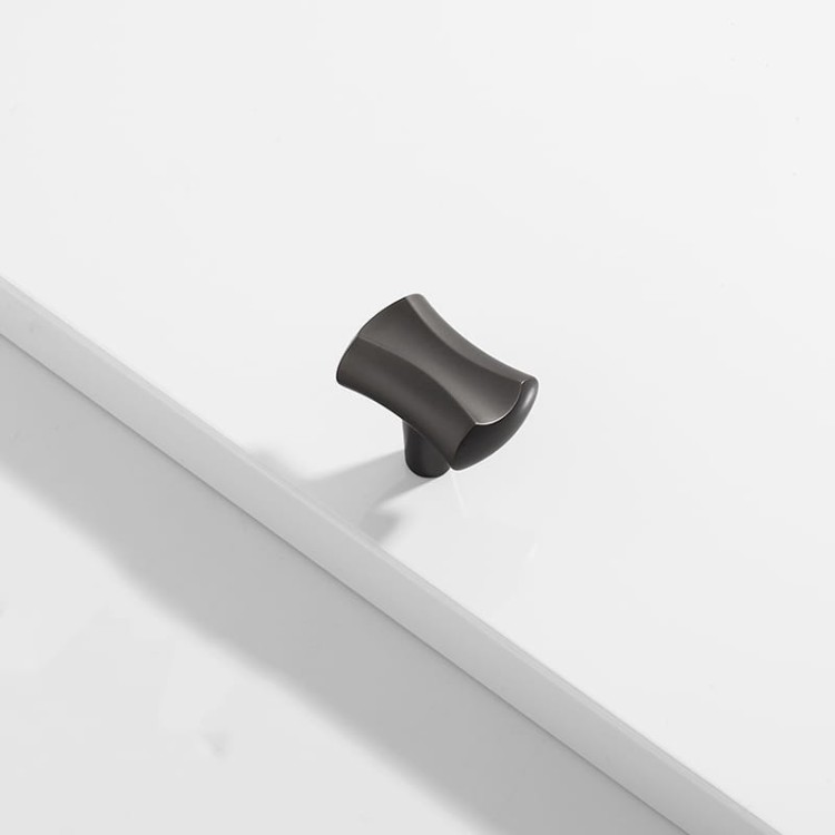 Möbelgriff Vegas – eleganter T-Bar-Griff 128 mm in gebürstetem Gold, Perlgrau und gebürstetem Aluminium. Ideal für moderne Küchen, Bäder, Schränke, Schubladen und Kommoden.