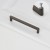 Möbelgriff Vega – moderner minimalistischer Griff in Schwarz, gebürstetem Gold, gebürstetem Nickel und Perlgrau. Größen 128–256 mm, ideal für Küche, Kommoden, Schränke, Garderobe und Bad.