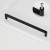 Möbelgriff Vega – moderner minimalistischer Griff in Schwarz, gebürstetem Gold, gebürstetem Nickel und Perlgrau. Größen 128–256 mm, ideal für Küche, Kommoden, Schränke, Garderobe und Bad.